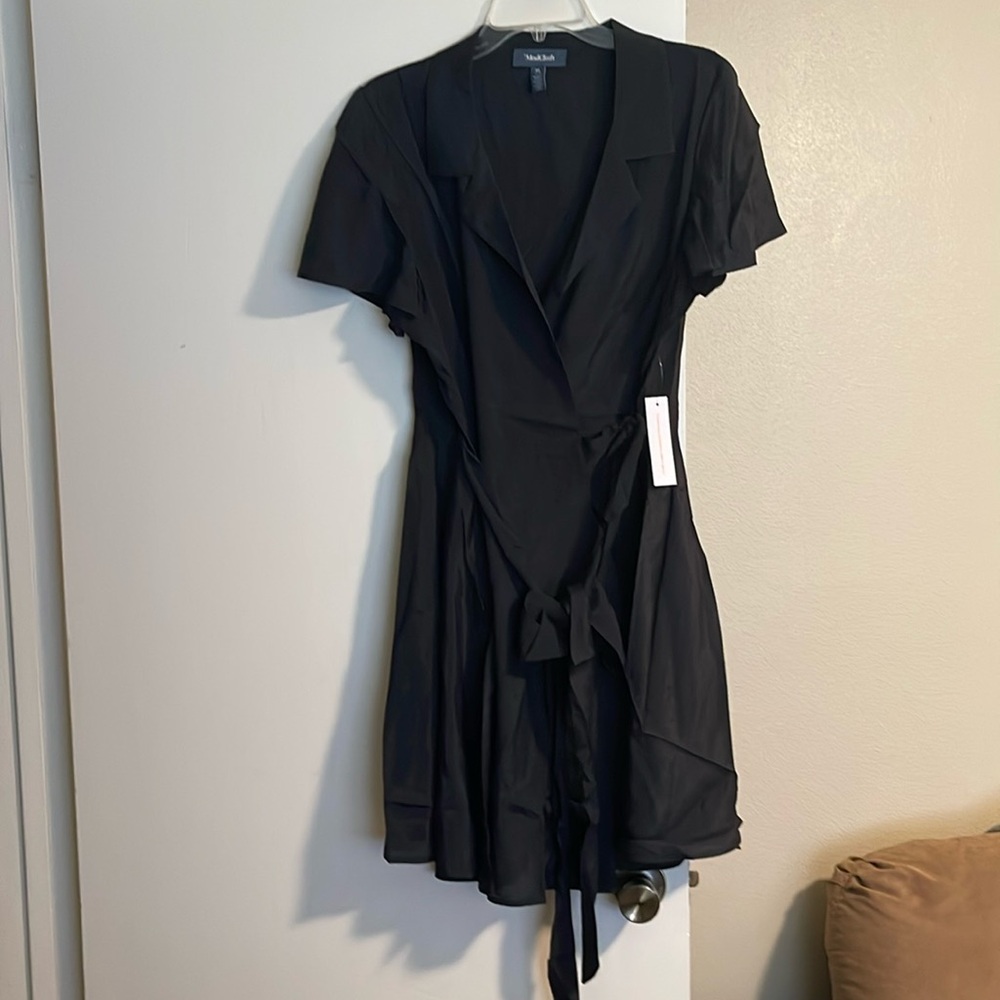 Black Modcloth Wrap Dress